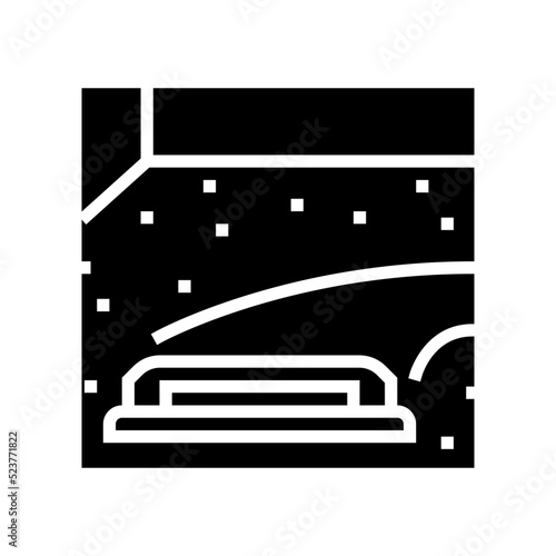 floor screed glyph icon vector illustration