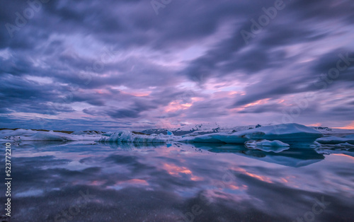 Sonnenuntergang in der Eislagune Jökulsarlon | Islands Kronjuwel 