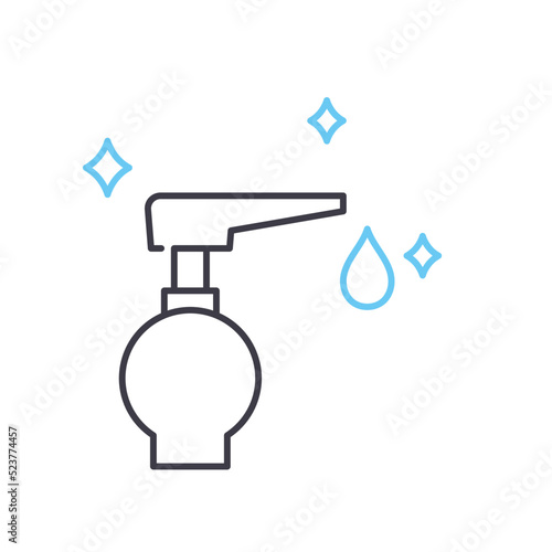 primer line icon, outline symbol, vector illustration, concept sign