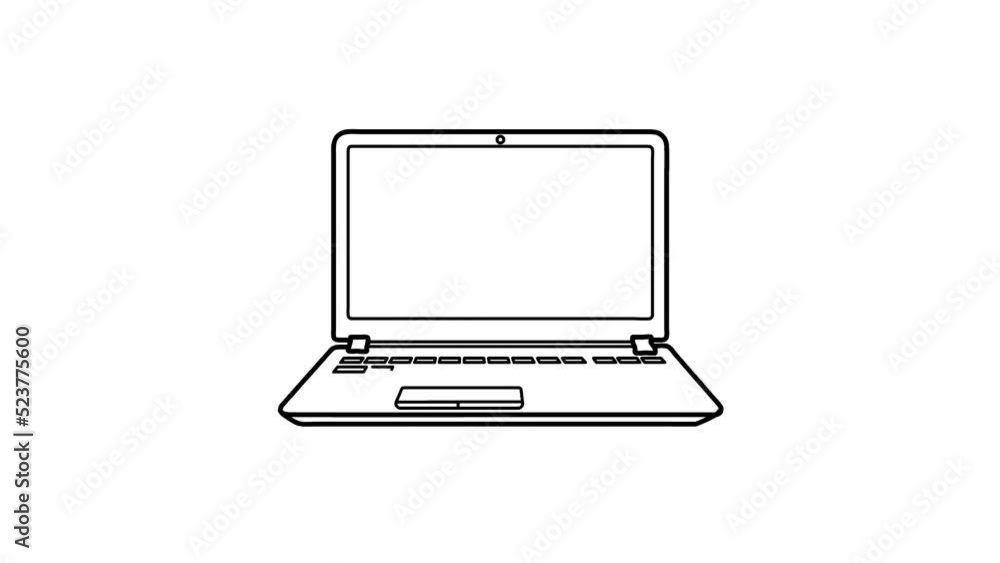 laptop Sketch and 2d animation laptop Sketch and 2d animation