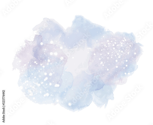 Watercolor background in blue - 3