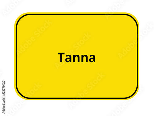 Ortseingangsschild - Tanna