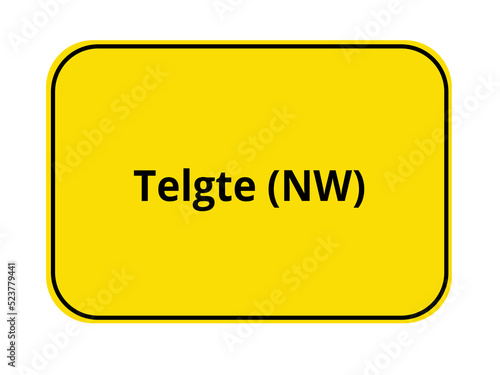 Ortseingangsschild - Telgte NW