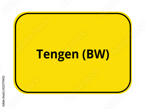Ortseingangsschild - Tengen BW