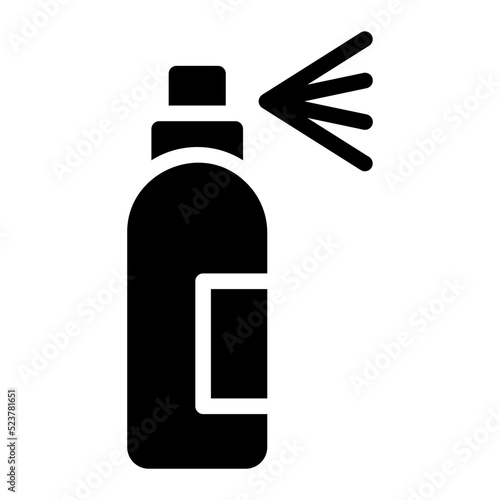 hair spray glyph icon