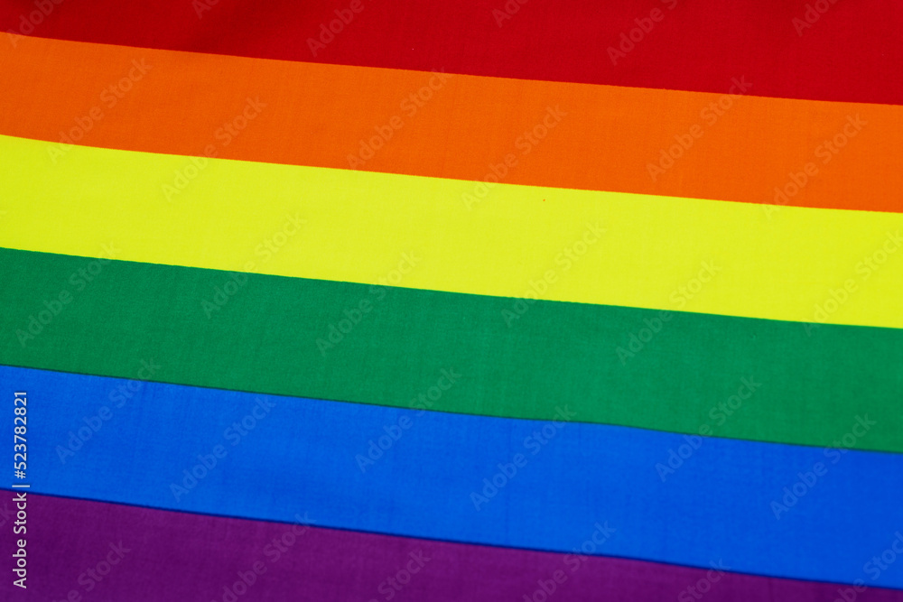 Close up of rainbow flag Close up of rainbow flag