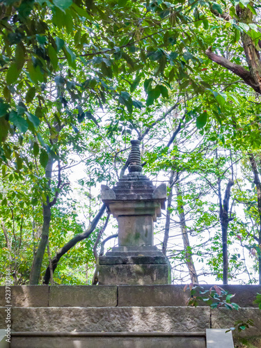 Tomb of Ganjin (Jianzhen) at the Toshodai-ji Temple in Nara, Japan photo