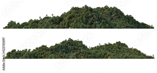 Mountains on a transparent background
 photo