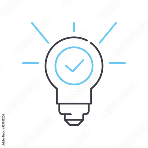 result line icon, outline symbol, vector illustration, concept sign