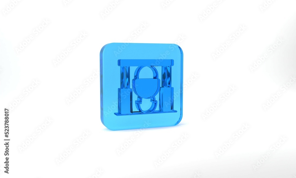 Blue Campfire and pot icon isolated on grey background. Fire camping cooking in cauldron on firewood and flame. Glass square button. 3d illustration 3D render Blue Campfire and pot icon isolated on grey background. Fire camping cooking in cauldron on firewood and flame. Glass square button. 3d illustration 3D render