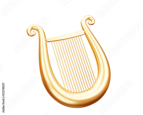harp 3d illustration