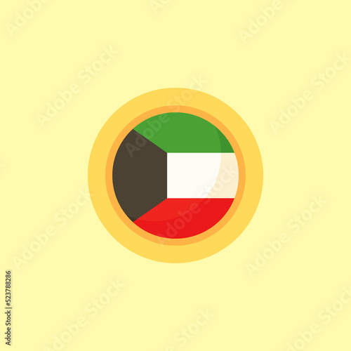 Free Download Kuwait - Circular Flag - GFXLoad
