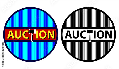 Auction Stamp Icon M_2208001 Judge Gavel