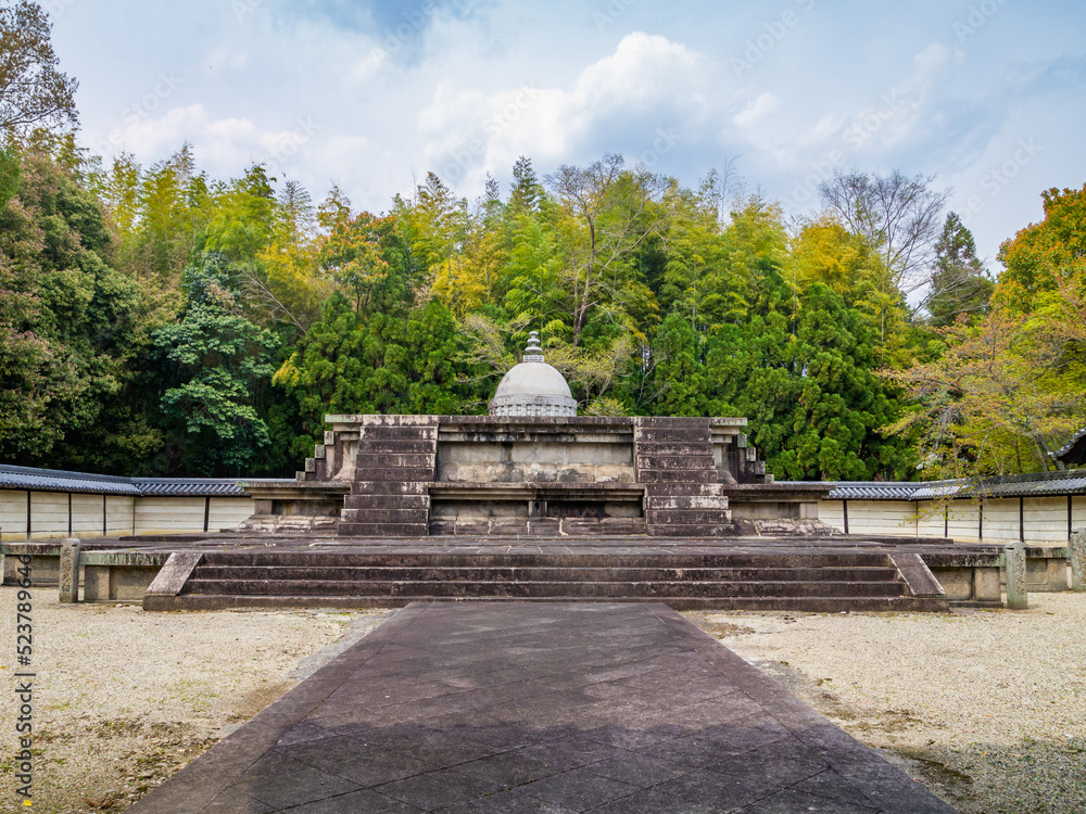 Kaidan (Buddhist ordination platform)  at the Toshodai-ji Temple in Nara, Japan