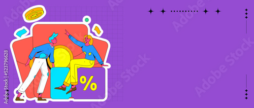 Coupon concept flat vector concept operation illustration  © Lyn Lee