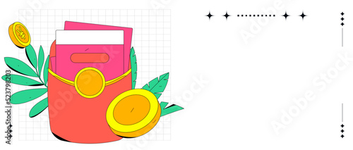 Coupon concept flat vector concept operation illustration
