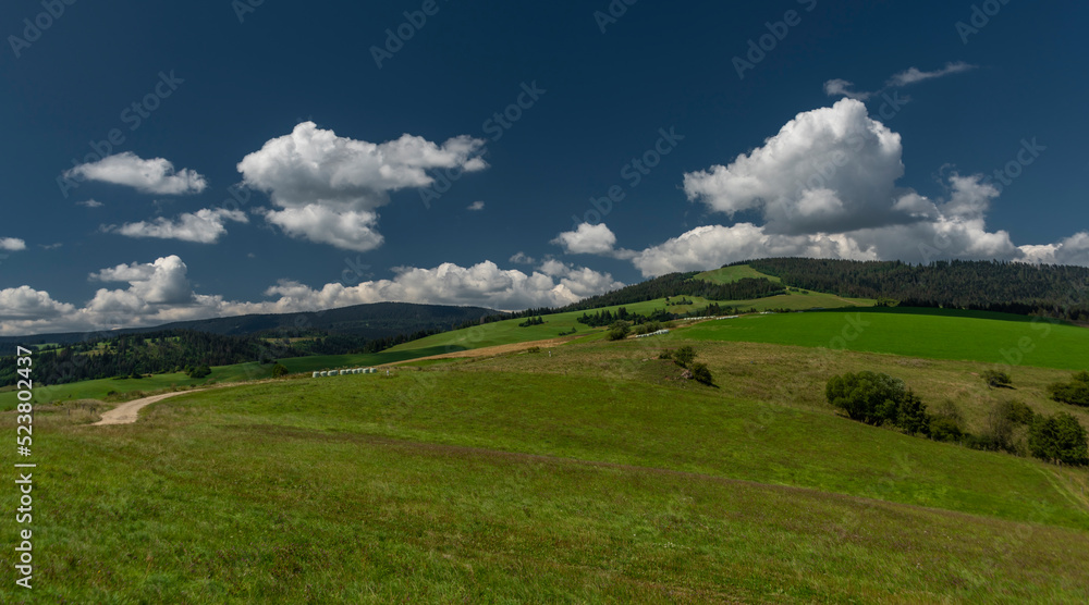 Landscape between Tvrdosin and Namestovo towns in north of Slovakia Landscape between Tvrdosin and Namestovo towns in north of Slovakia