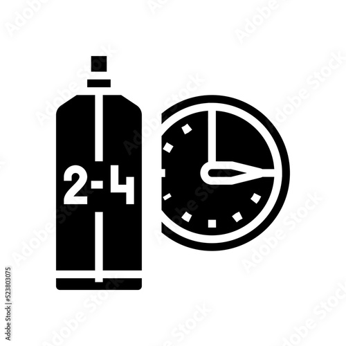 eau de cologne edc cosmetic glyph icon vector illustration