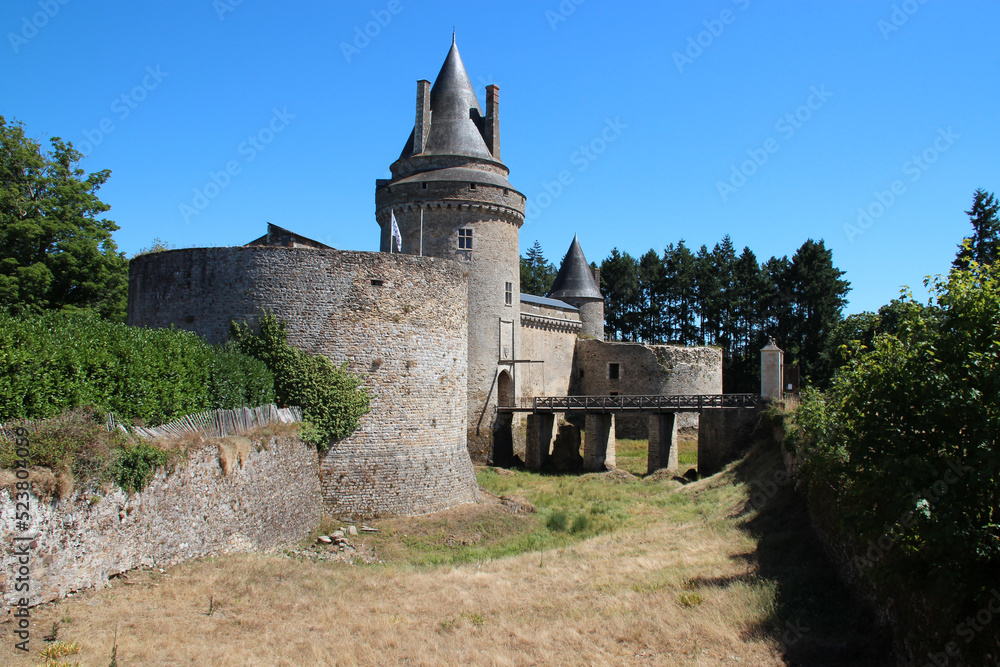 medieval castle in blain (france) 