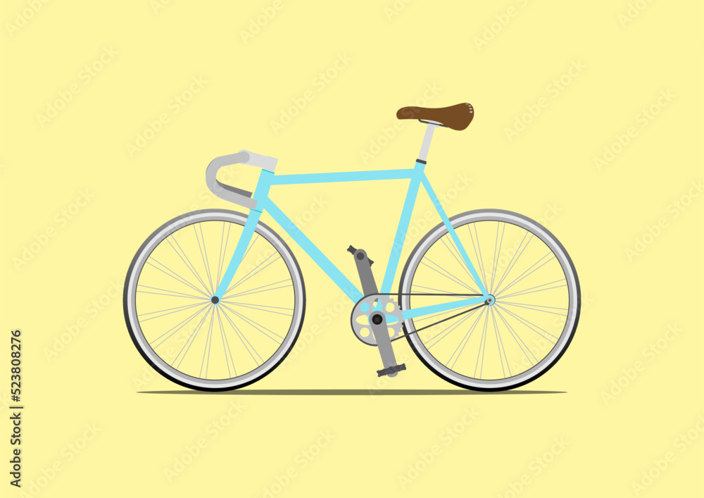 Fixed gear bicycle Vector