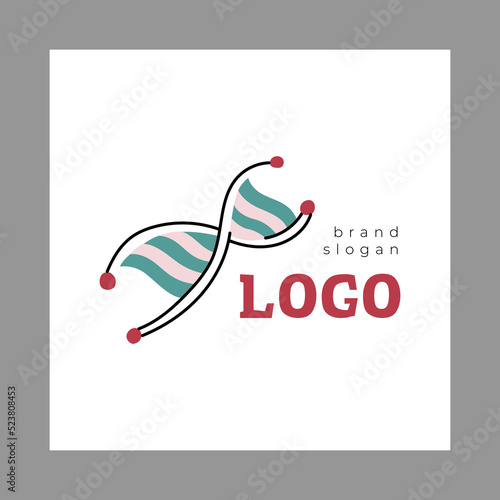 medical doodle icon, cartoon microbiology logo for health facilities
