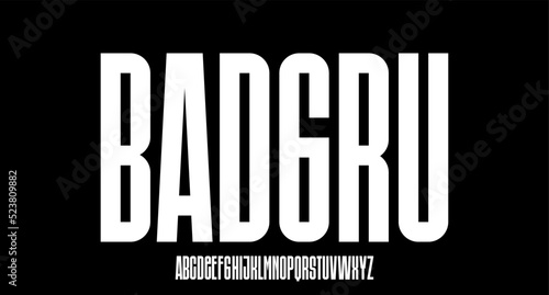 badgru , bold condensed font for poster and head line 