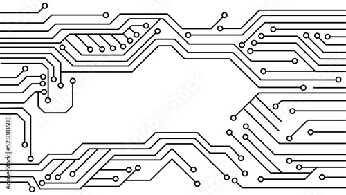 black and white circuit board background
