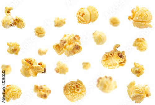 popcorn isolated on white background