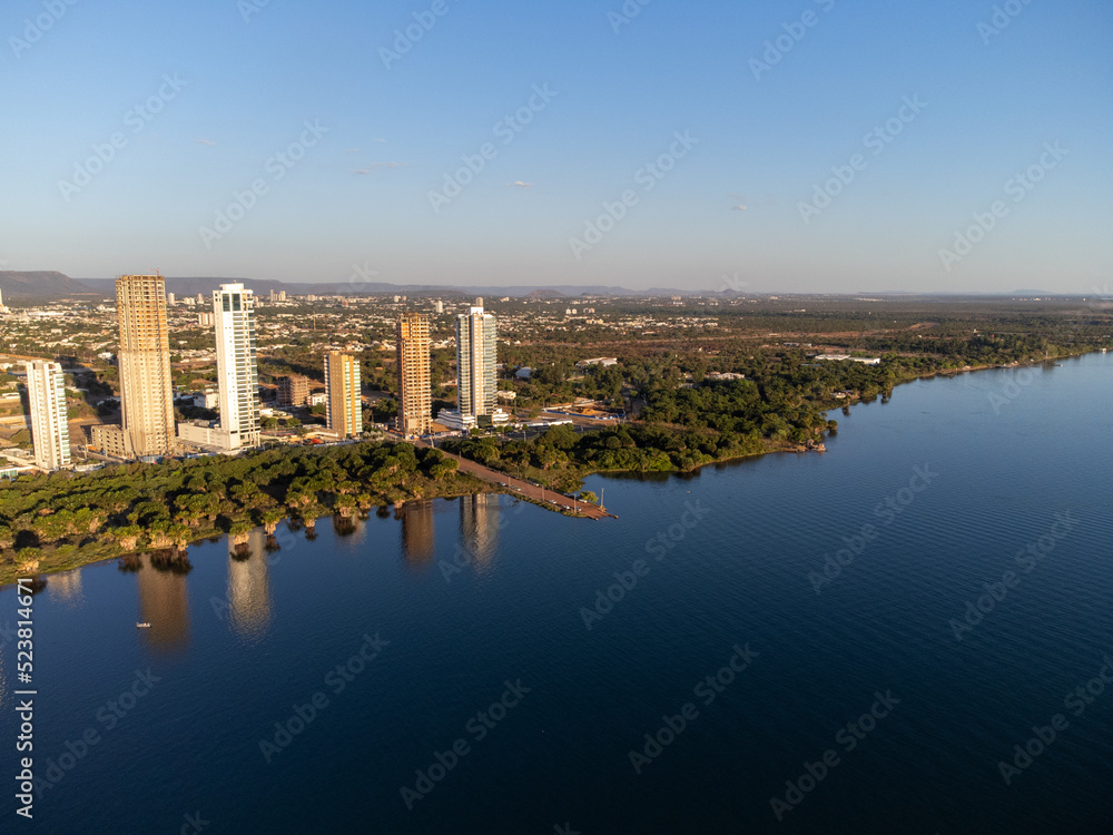 The beautiful Palmas the smallest capital of Brazil with the Tocantins river