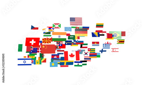 Free Download National flags of the countries 3d - GFXLoad