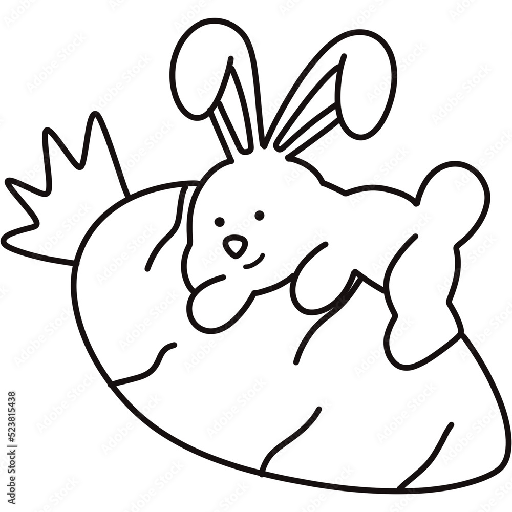 rabbit and carrot rabbit and carrot