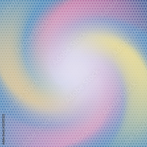 vector doted curve shaped and colourful twist shape background