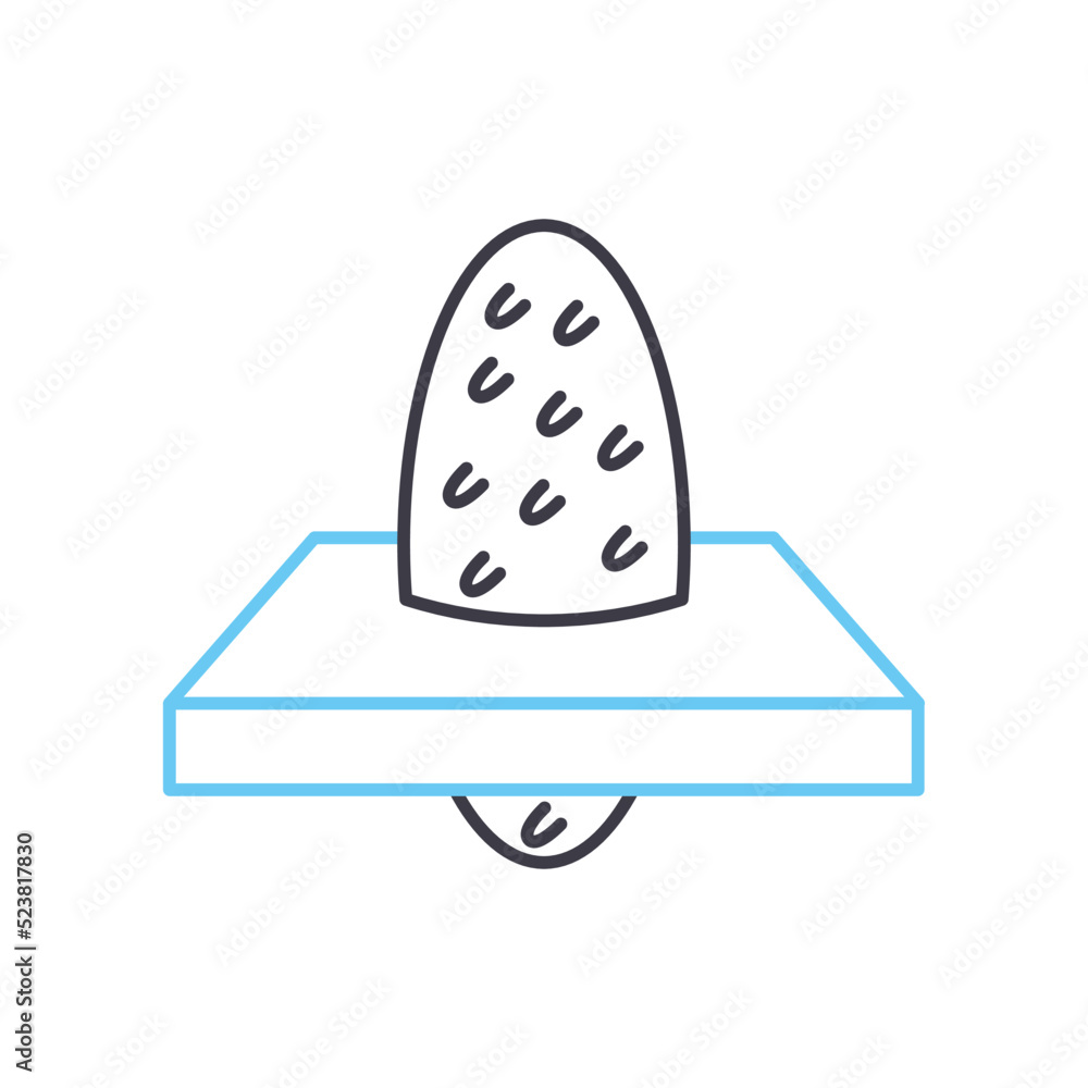 food container line icon, outline symbol, vector illustration, concept sign food container line icon, outline symbol, vector illustration, concept sign