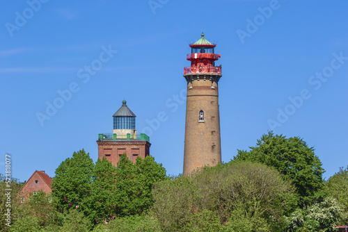 Two lighthouses at Cape Arkona on the island of Rugen