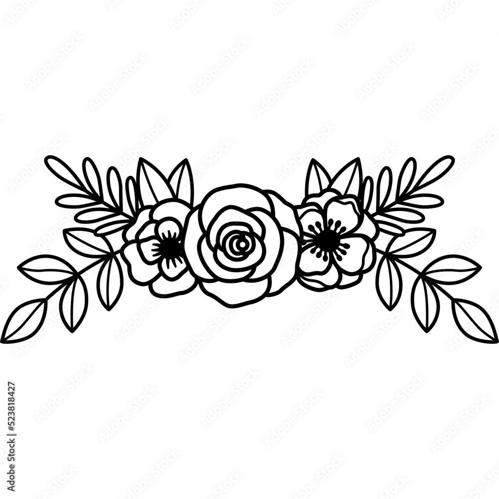 Flower Outline Illustration