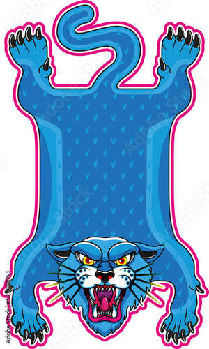 Canvas Print Wild Cats Rug