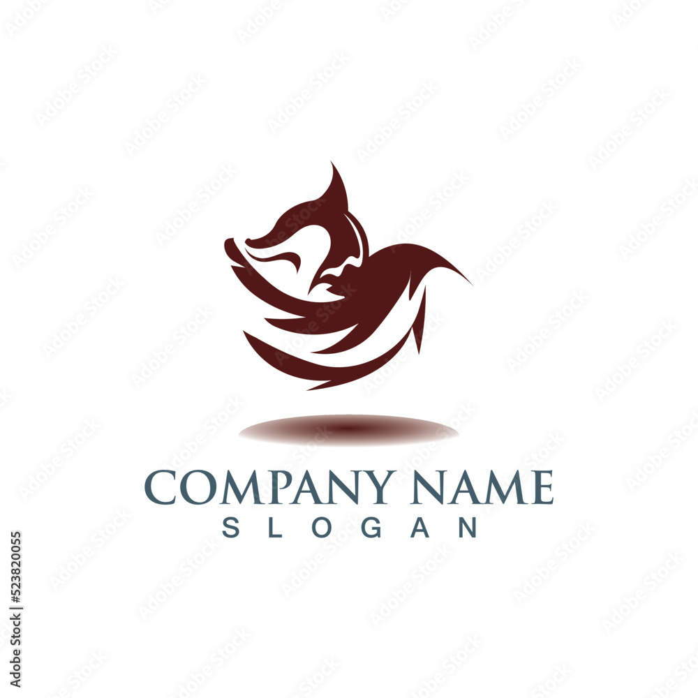 Fox Animal creative logo Template vector design Fox Animal creative logo Template vector design