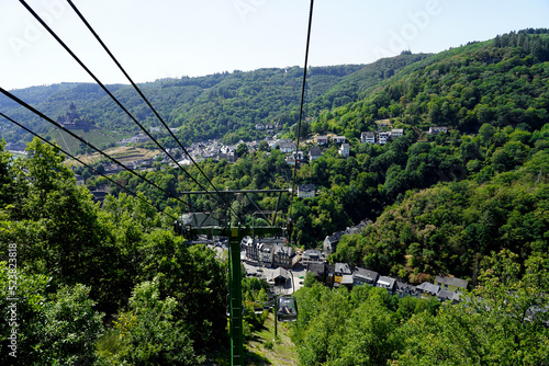 Chairlift in cochem at the Moselle valley in Germany