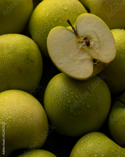 apples on a white background