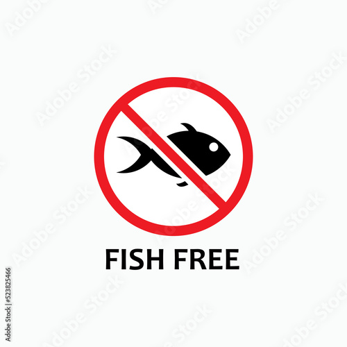 Fish Free Signs and Symbol - Vector.