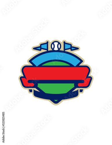 Baseball Banner Logo