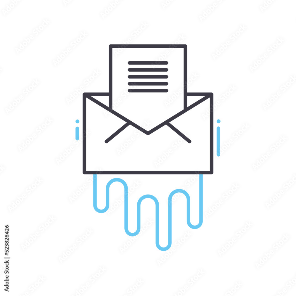 message line icon, outline symbol, vector illustration, concept sign message line icon, outline symbol, vector illustration, concept sign