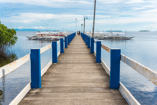 Panglao, Bohol, Philippines - Panglao Port, a small wharf ferrying tourists to Balicasag island and Isola de Francisco photo