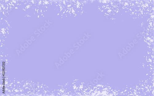 The background is purple with white splashes around  edges. Place for text.
