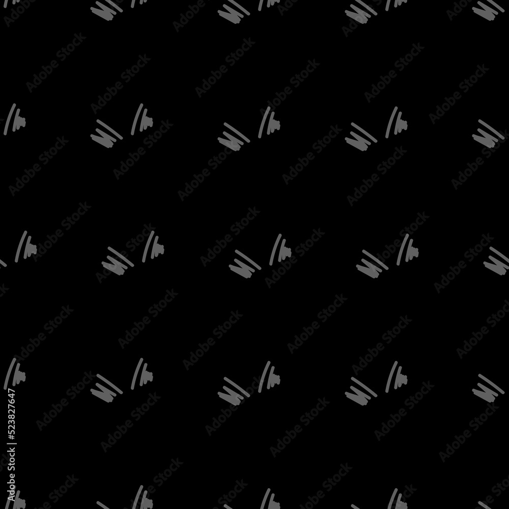 Vector. Hand drawn monochrome grey, black and white seamless pattern. Hatching. Abstract vector texture from strokes in grunge style. Backgrounds with ink, felt-tip pen, brush, ink. Vector. Hand drawn monochrome grey, black and white seamless pattern. Hatching. Abstract vector texture from strokes in grunge style. Backgrounds with ink, felt-tip pen, brush, ink.