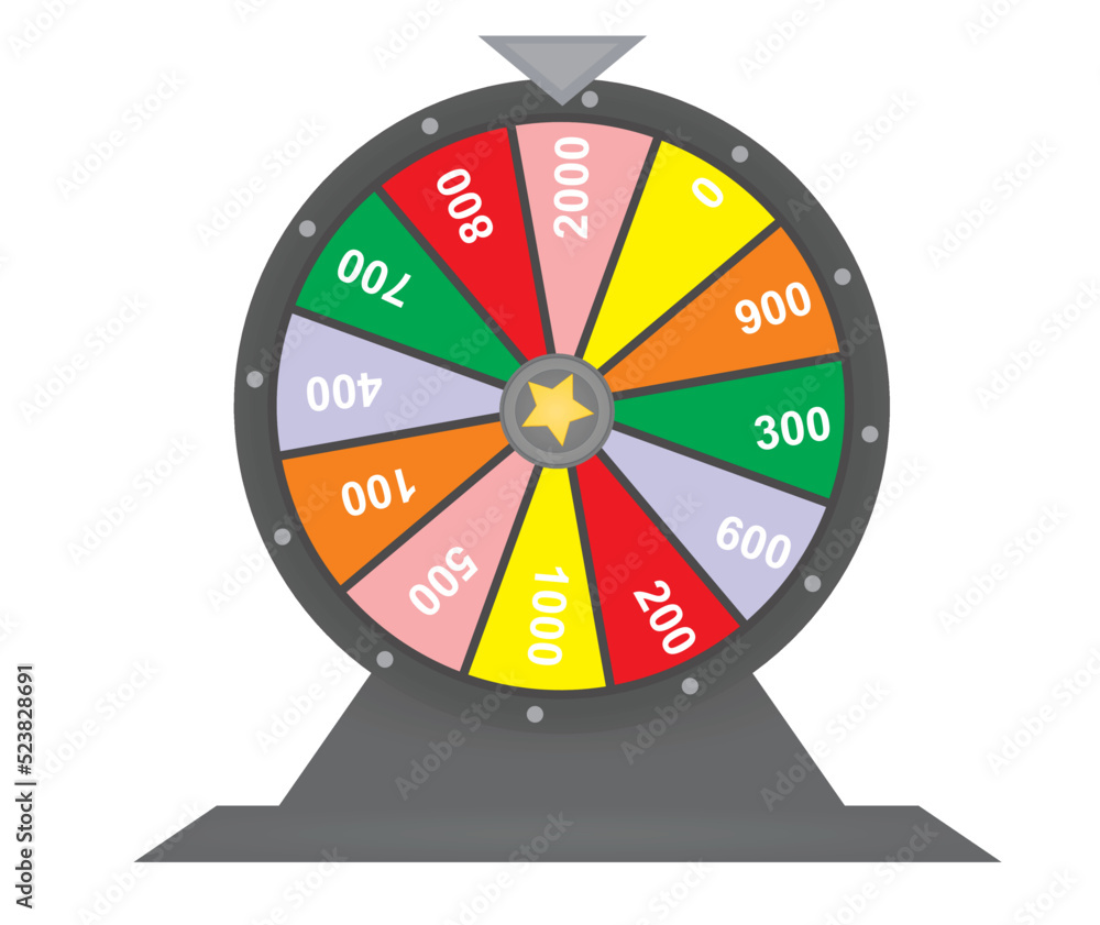 Lottery wheel of luck. vector Lottery wheel of luck. vector