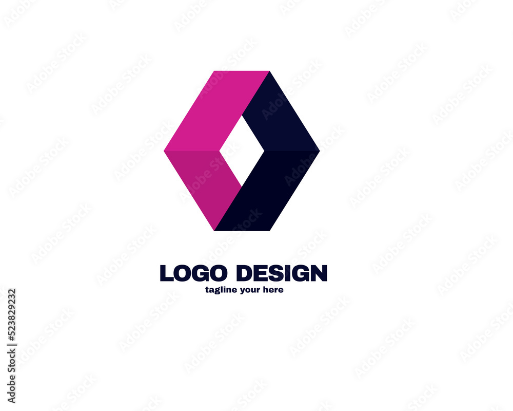 modern and simple design concept . Logo with simple and gradient color template logo for company vector file eps 10.