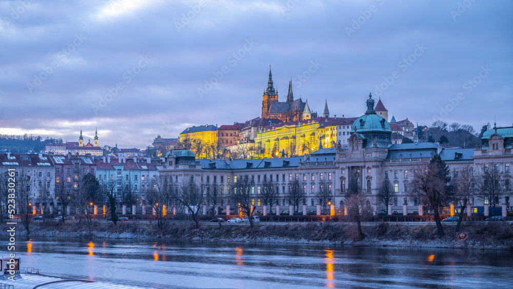 Fototapeta premium Prague Castle and Straka Academy