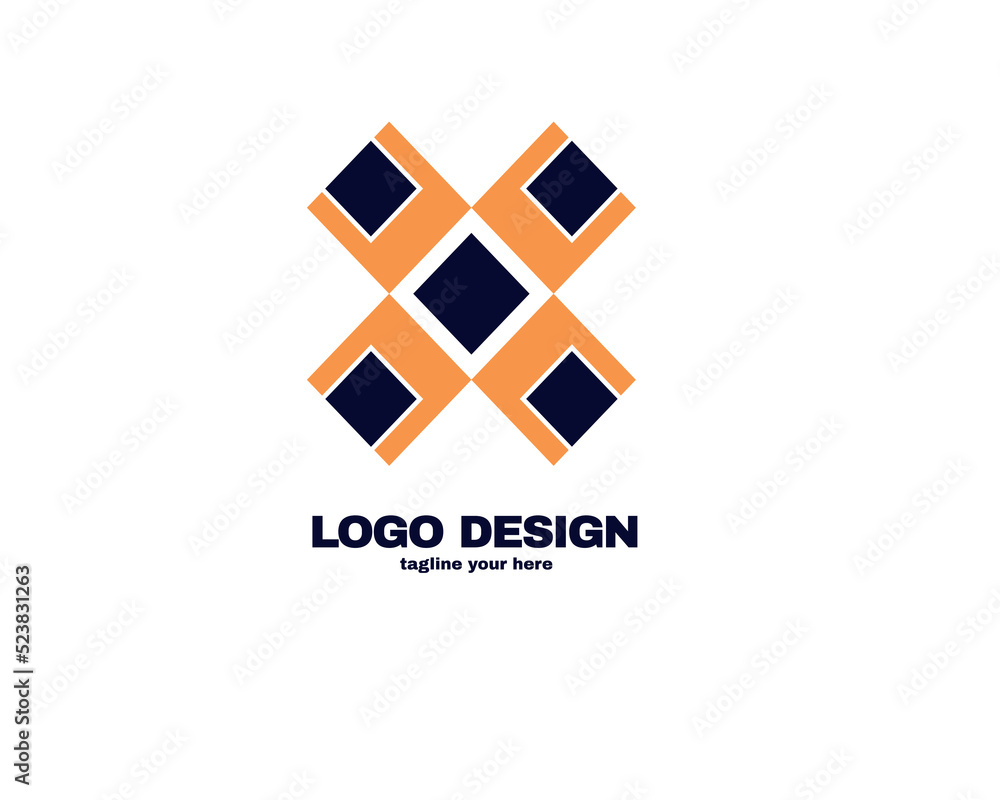 Obraz premium modern and simple design concept . Logo with simple and gradient color template logo for company vector file eps 10.