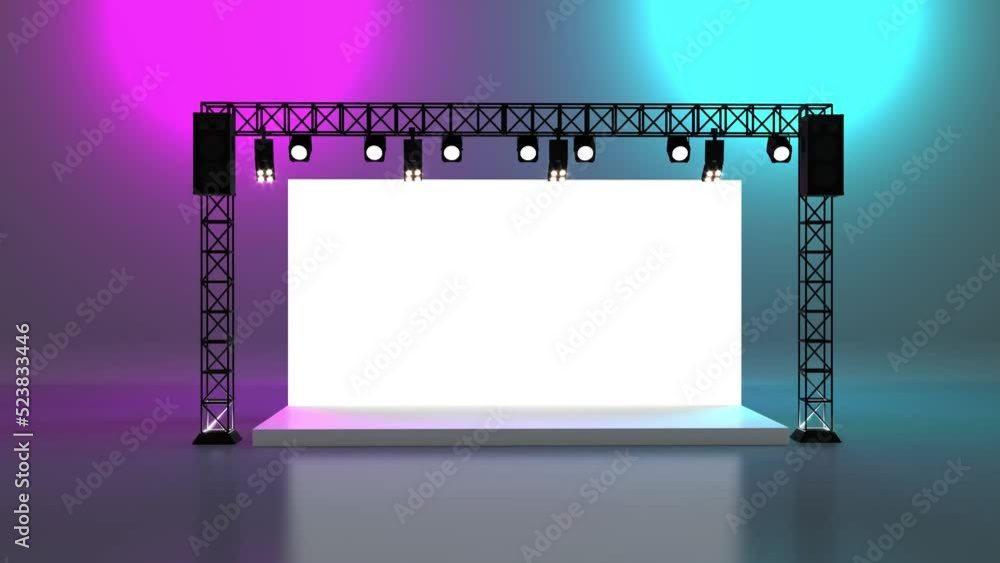 Motion Empty stage Design for mockup and Corporate identity, display ...